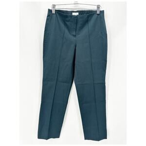 J. Jill Dress Pants Size 2 Petite Pin Tuck Tapered Leg Blue Preppy Career NWT